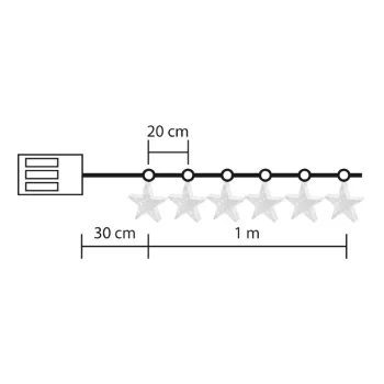 Novogodišnja dekoracija za jelku zvezdice MRLC6/S-2